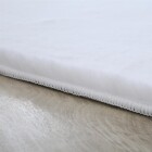 Hochflor Teppich POUFFY Weiß 80 x 250 cm