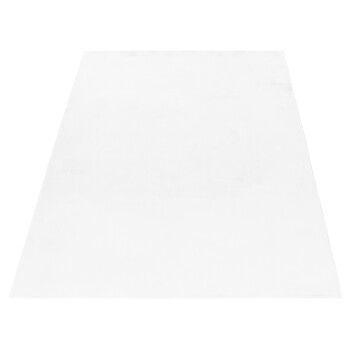 Hochflor Teppich POUFFY Weiß 120 cm x 170 cm