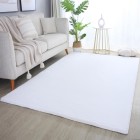 Hochflor Teppich POUFFY Weiß 160 cm x 230 cm