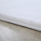 Hochflor Teppich POUFFY Weiß 160 cm x 230 cm