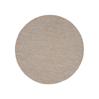 Outdoor Teppich RELAX Beige 120 cm Rund