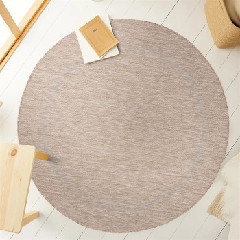 Outdoor Teppich RELAX Beige 160 cm Rund