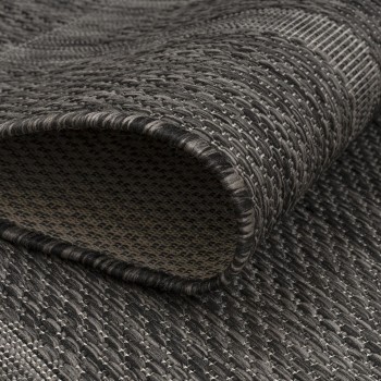Outdoor Teppich RELAX Schwarz 80 x 250 cm