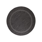Outdoor Teppich RELAX Schwarz 120 cm Rund