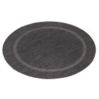 Outdoor Teppich RELAX Schwarz 120 cm Rund