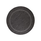 Outdoor Teppich RELAX Schwarz 160 cm Rund