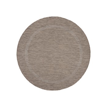 Outdoor Teppich RELAX Braun 160 cm Rund