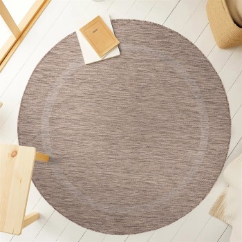 Outdoor Teppich RELAX Braun 160 cm Rund