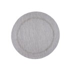 Outdoor Teppich RELAX Silber 120 cm Rund