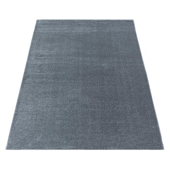Kurzflor Teppich RIO Silber 80 x 150 cm