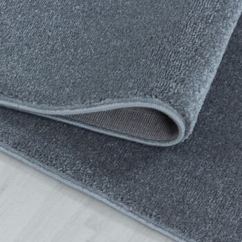 Kurzflor Teppich RIO Silber 80 x 150 cm
