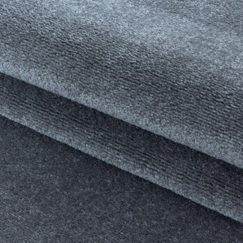 Kurzflor Teppich RIO Silber 80 x 150 cm