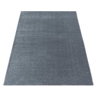 Kurzflor Teppich RIO Silber 80 x 150 cm