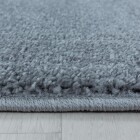 Kurzflor Teppich RIO Silber 80 x 150 cm