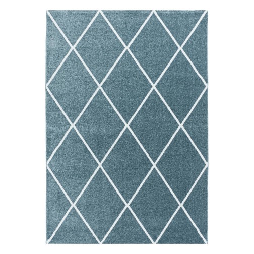 Kurzflor Teppich RIO Blau 80 x 150 cm