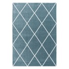 Kurzflor Teppich RIO Blau 80 x 150 cm