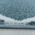 Kurzflor Teppich RIO Blau 80 x 150 cm