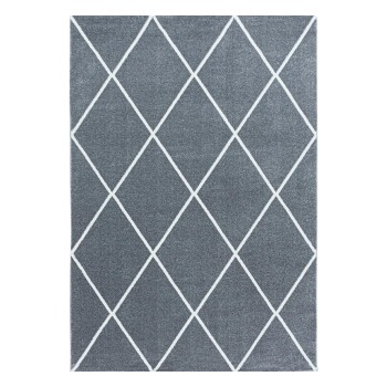 Kurzflor Teppich RIO Silber 80 x 150 cm