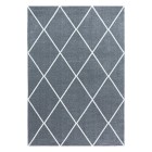 Kurzflor Teppich RIO Silber 80 x 150 cm