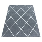 Kurzflor Teppich RIO Silber 80 x 150 cm