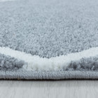 Kurzflor Teppich RIO Silber 80 x 150 cm