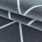 Kurzflor Teppich RIO Silber 80 x 150 cm