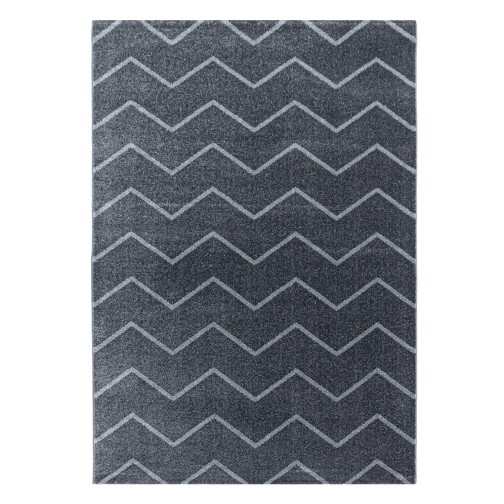 Kurzflor Teppich RIO Grau 140 x 200 cm