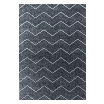 Kurzflor Teppich RIO Grau 140 x 200 cm