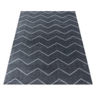Kurzflor Teppich RIO Grau 140 x 200 cm