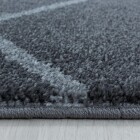 Kurzflor Teppich RIO Grau 140 x 200 cm