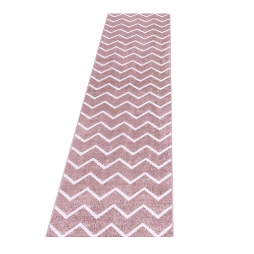 Kurzflor Teppich RIO Rosa 80 x 250 cm