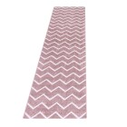 Kurzflor Teppich RIO Rosa 80 x 250 cm