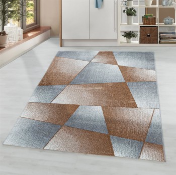Kurzflor Teppich RIO Kupfer 120 cm x 170 cm