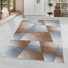 Kurzflor Teppich RIO Kupfer 120 cm x 170 cm