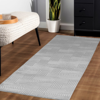Indoor Teppich SAHARA Silber 80 x 250 cm