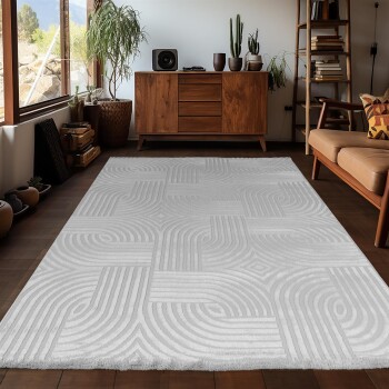 Indoor Teppich SAHARA Silber 120 cm x 170 cm