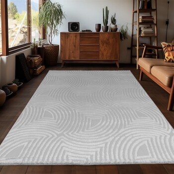 Indoor Teppich SAHARA Silber 140 x 200 cm