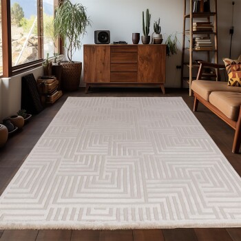 Indoor Teppich SAHARA Beige 120 cm x 170 cm