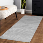 Indoor Teppich SAHARA Silber 80 x 250 cm