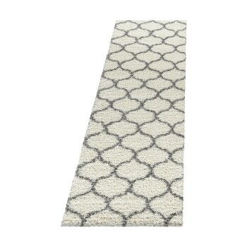Hochflor Teppich SALSA Creme 80 x 250 cm