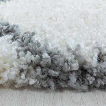 Hochflor Teppich SALSA Creme 80 x 250 cm