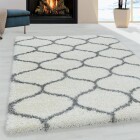 Hochflor Teppich SALSA Creme 240 x 340 cm