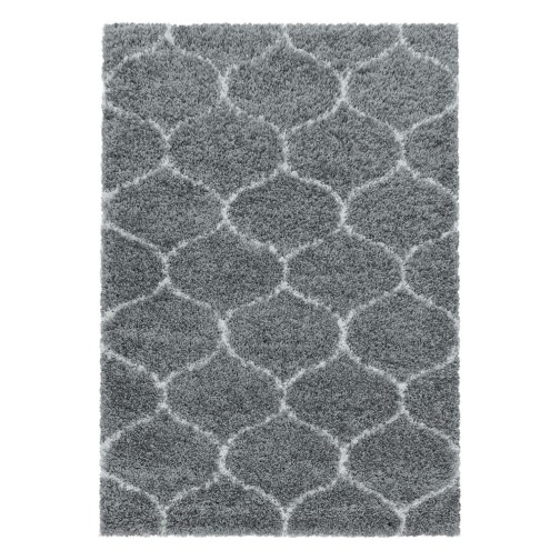 Hochflor Teppich SALSA Grau 280 x 370 cm
