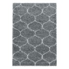 Hochflor Teppich SALSA Grau 280 x 370 cm