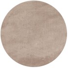 Kurzflor Teppich SKY Beige 200 cm Rund