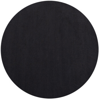 Kurzflor Teppich SKY Schwarz 120 cm Rund