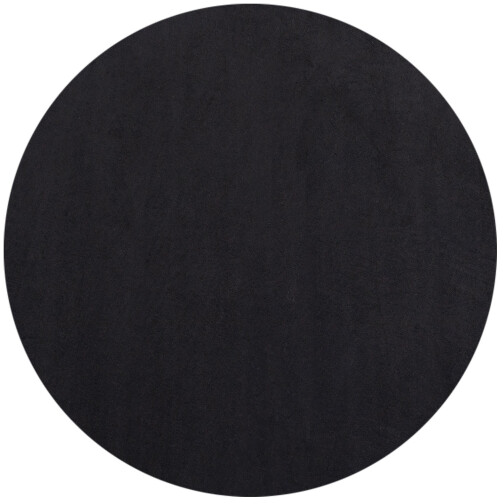 Kurzflor Teppich SKY Schwarz 200 cm Rund