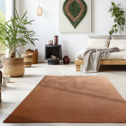 Kurzflor Teppich SKY Braun 80 x 250 cm