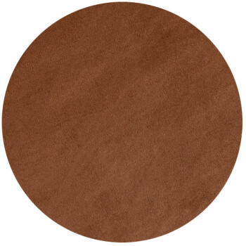 Kurzflor Teppich SKY Braun 200 cm Rund