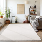 Kurzflor Teppich SKY Creme 140 x 200 cm